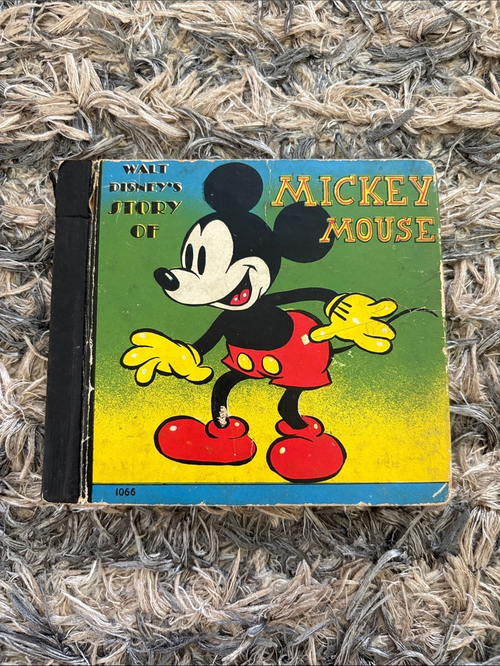 Vintage 1938 Walt Disney’s Story of Mickey Mouse Book #1066 Whitman